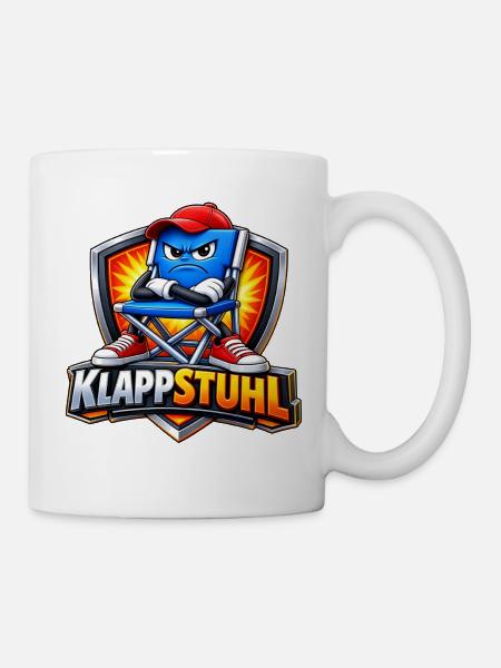 Klapstuhl Kämpfer Logo - Tasse - Weiß