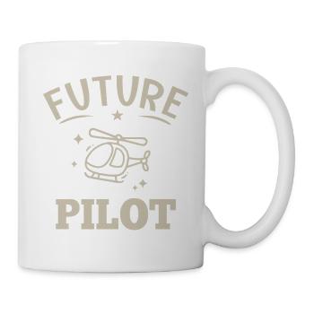Zukünftiger Hubschrauberpilot - Tasse - Weiß - Rechts