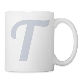 T Buchstabe - Tasse - Weiß - Rechts