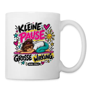 Kleine-Yogis – Yoga für die kleinen Großen - Tasse - Weiß - Rechts
