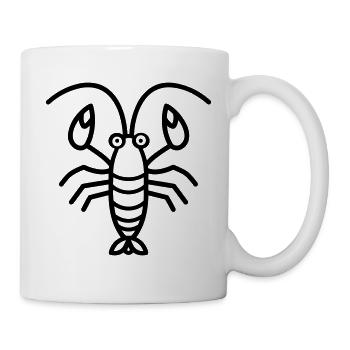 Garnele - Tasse - Weiß - Rechts