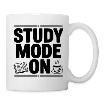 Lernmodus auf - Tasse - Weiß - Rechts