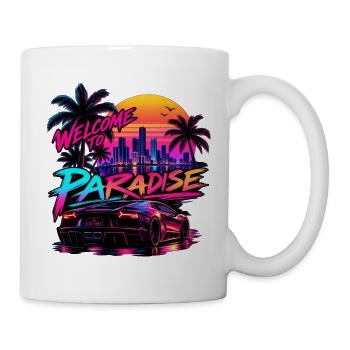 Neon Paradise - Tasse - Weiß - Rechts