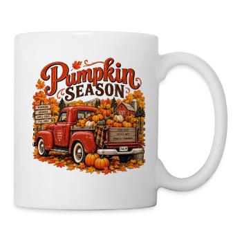 A truckload Pumpkin season  - Tasse - Weiß - Rechts