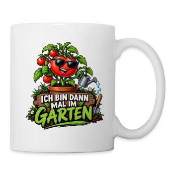 Ich bin dann mal im Garten – Gartenliebe - Tasse - Weiß - Rechts