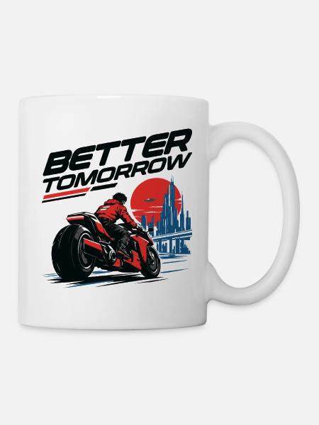 Better Tomorrow von Helfspawn - Tasse - Weiß