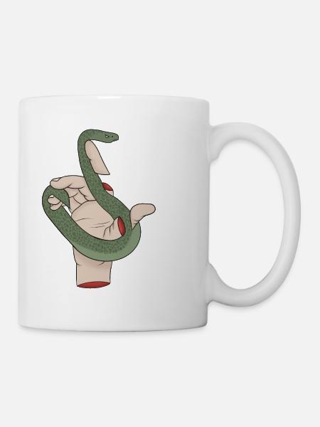 Schlangenhand - Tasse - Weiß