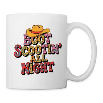 Western Line Dance - Tasse - Weiß - Rechts