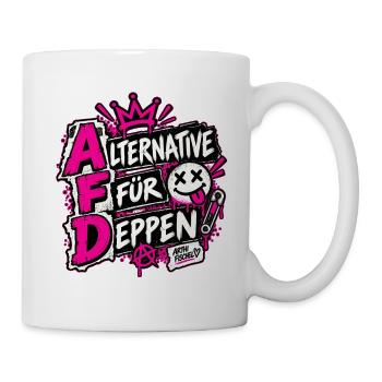 Alternative für Deppen - Tasse - Weiß - Rechts