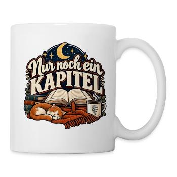 Nur noch ein Kapitel Lesemaus | Buchleser - Tasse - Weiß - Rechts