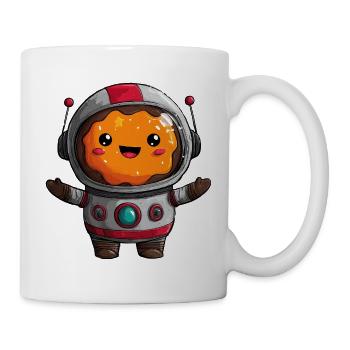 WeltraumDonut mit Astronaut - Tasse - Weiß - Rechts