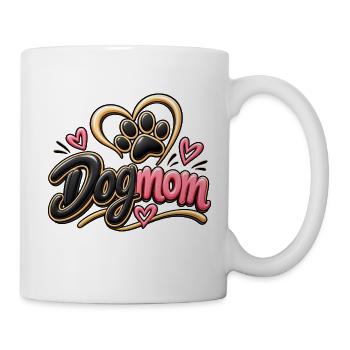 Hundemama Herzdesign - Tasse - Weiß - Rechts