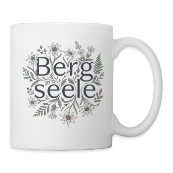 Bergseele Alpenblumen Wandern Berge Natur - Tasse - Weiß - Rechts