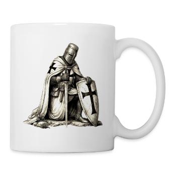 Kreuzritter im Stahlgewand - Tasse - Weiß - Rechts