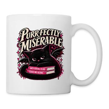 Purr-fectly Miserable Katze - Tasse - Weiß - Rechts