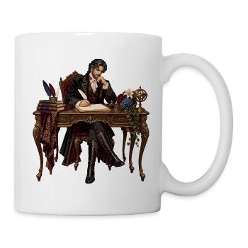 Literat am Barocktisch - Tasse - Weiß - Rechts