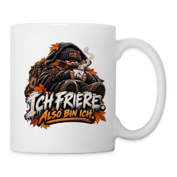 Ich Friere, also bin ich - Tasse - Weiß - Rechts