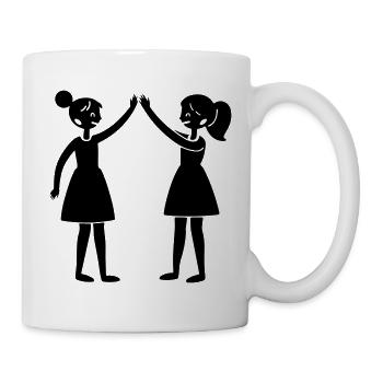 Freundinnen - Tasse - Weiß - Rechts