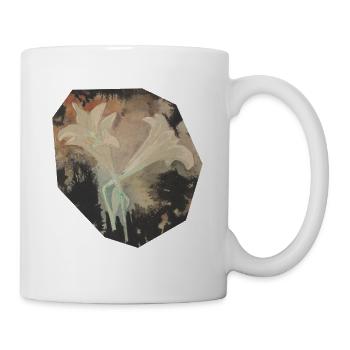 Vintage_White_Lilies_Watercolor_Art - Tasse - Weiß - Rechts