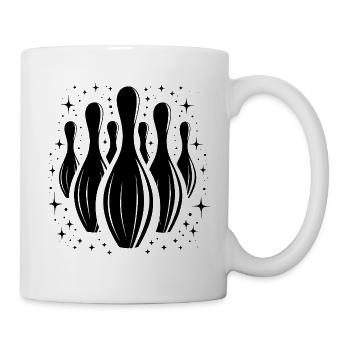 Kegel Bowling - Tasse - Weiß - Rechts
