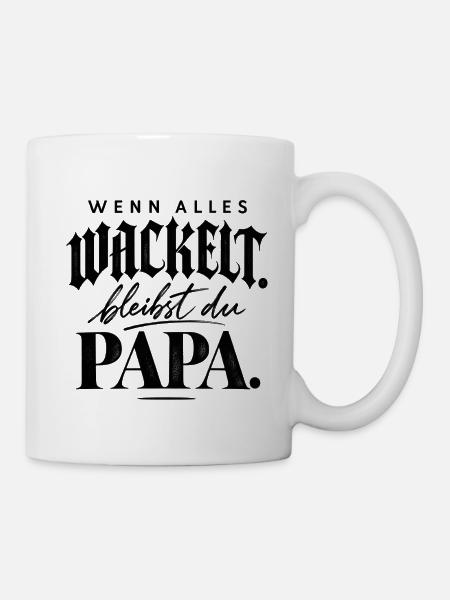 Papa – Mein Ruhepol Papa Geschenk - Tasse - Weiß