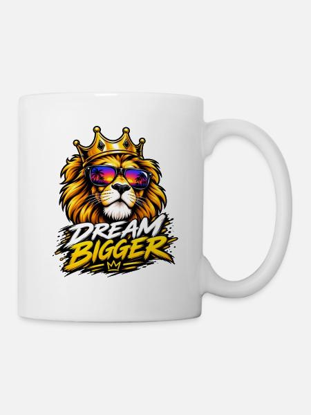 Re Leone Sogna in Grande - Tasse - Weiß