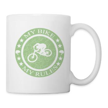 Bike Biken Fahrrad Design  - Tasse - Weiß - Rechts