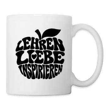 Lehren_Lieben_inspirieren - Tasse - Weiß - Rechts