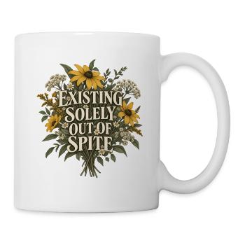 Blühender Trotz - Tasse - Weiß - Rechts