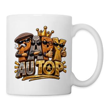 Opa oben - Tasse - Weiß - Rechts