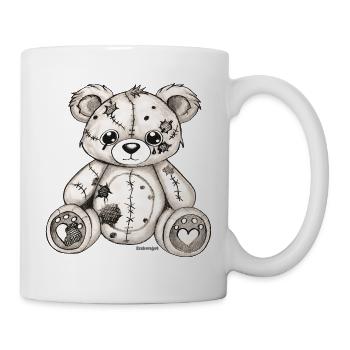  Teddybär Original Zeichnung  - Tasse - Weiß - Rechts