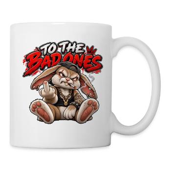 Rebellischer Hase für die Bösen - Tasse - Weiß - Rechts