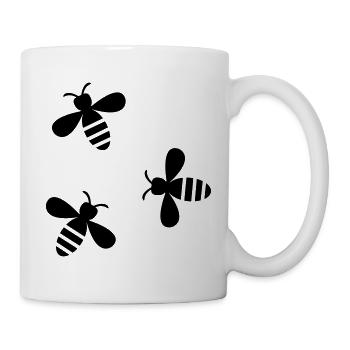 Bienen - Tasse - Weiß - Rechts