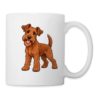 Irish Terrier Kawaii Style – Süßer Terrier - Tasse - Weiß - Rechts