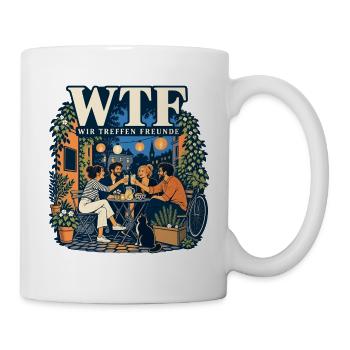Wir treffen Freunde - Tasse - Weiß - Rechts