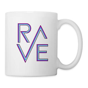 Rave Neon - Tasse - Weiß - Rechts