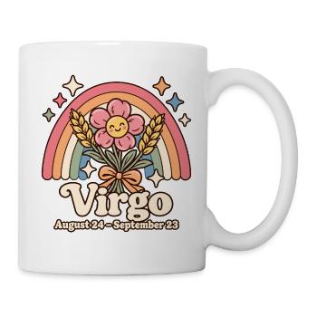 Jungfrau – niedliches Sternzeichen für Kinder - Tasse - Weiß - Rechts