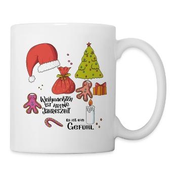 Kuschelige Weihnachtszeit - Tasse - Weiß - Rechts