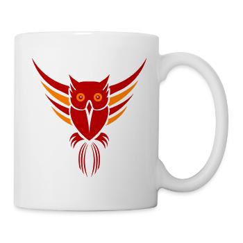 Eule - Tasse - Weiß - Rechts
