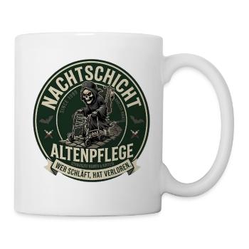 NachtSchicht Altenpflege Grim-Reaper - Tasse - Weiß - Rechts