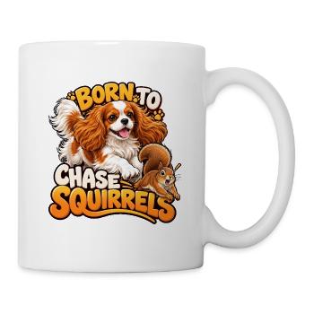 Kavallerier King Charles Spaniel - Tasse - Weiß - Rechts