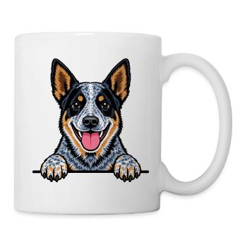 Australian Cattle Dog - Tasse - Weiß - Rechts