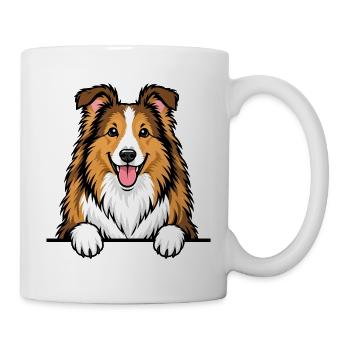 Collie - Tasse - Weiß - Rechts