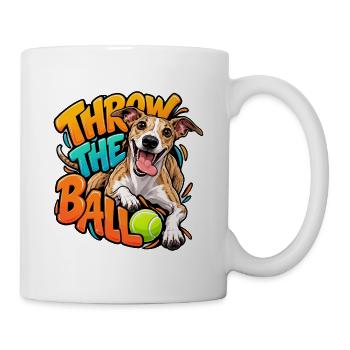 Whippet - Tasse - Weiß - Rechts