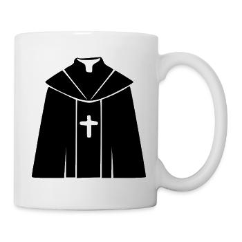 Priester Pfarrer Theologie Geschenk Christentum  - Tasse - Weiß - Rechts