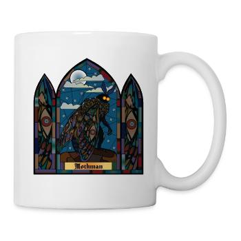 Mothman Buntglas - Tasse - Weiß - Rechts