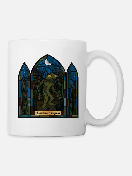 Mondbeschienener Froschmann im Buntglas - Tasse - Weiß