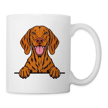 Viszla - Tasse - Weiß - Rechts