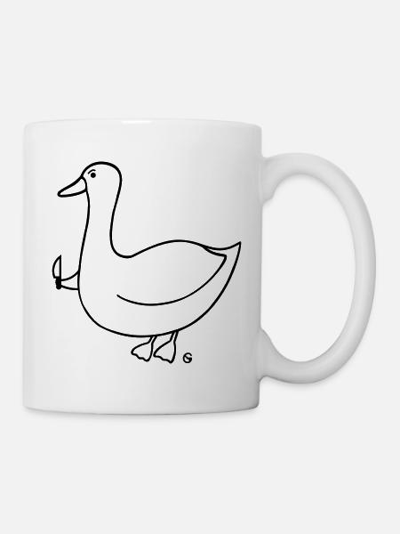 Gans Wütend - Tasse - Weiß