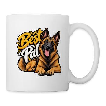Belgischer Schäferhund - Tasse - Weiß - Rechts